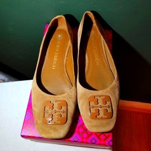 Tory Burch Cognac Ballet Flats